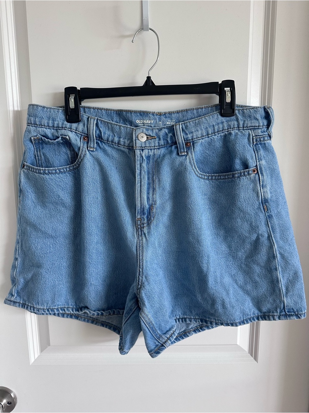 Old Navy Light Blue High-Rise Denim Shorts